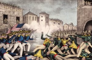 Slag bij Monterrey. Mexicaans-Amerikaanse Oorlog. door James S. Baillie