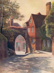 Kasteelpoort en Museum, Guildford, 1911 door James S Ogilvy