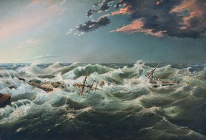 Schipbreuk van de Admella, Cape Banks, 6 augustus 1859 door James Shaw