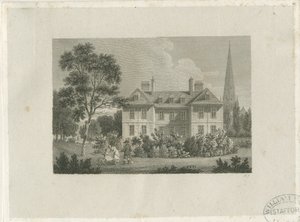Lichfield - Bisschoppelijk Paleis in The Close: gravure, nd [c 1816] door James Storer