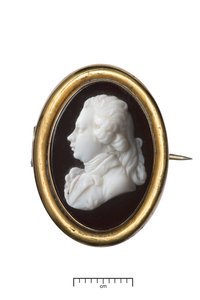 George IV als prins van Wales, ca. 1790 (goud & wit glas)