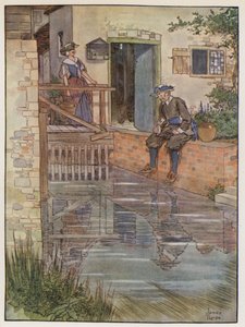 Illustratie voor The Compleat Angler door Izaak Walton door James Thorpe