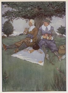 Illustratie voor The Compleat Angler door Izaak Walton door James Thorpe