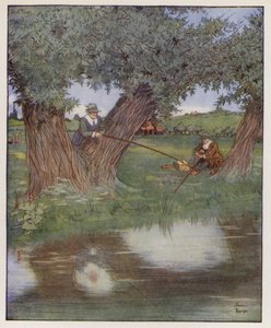 Illustratie voor The Compleat Angler door Izaak Walton