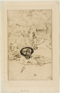 Een kindertuinfeest door James Tissot