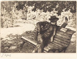 Denoisel Leest in de Tuin, 1882