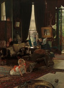 Verstoppertje, ca. 1877 door James Tissot