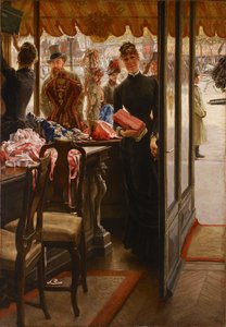 Het winkelmeisje door James Tissot