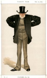 Newcastle upon Tyne, Joseph Cowen, Britse politicus, 1872 door James Jacques Joseph Tissot