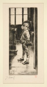 Sa Première Culotte door James Tissot