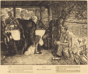 Het Gemeste Kalf, 1882 door James Tissot