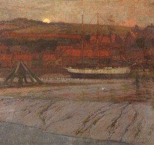 Laag tij op de Esk, nabij Whitby