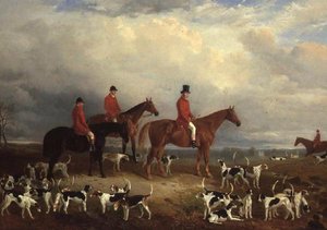 Samuel A. Reynell, Meester van de Meath Hunt, met Archerstown in de verte