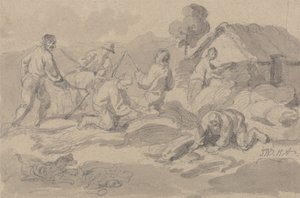 Boeren zwaaien met maïs door James Ward