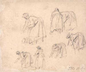 Figuurstudies: Vrouwen aan het werk door James Ward