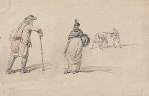 Studies van figuren door James Ward