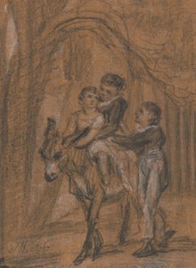 Studie voor het Olieverfschilderij De Kinderen van Theophilus Levitt, Esquire door James Ward