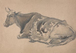 Studie van een koe door James Ward