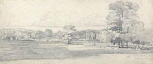 De Oude Hal, Tabley, Omgeven door Parkland door James Ward