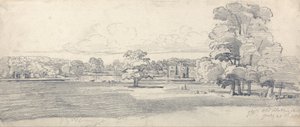The Old Hall, Tabley, omringd door park, 20 juli 1814 (1819) door James Ward
