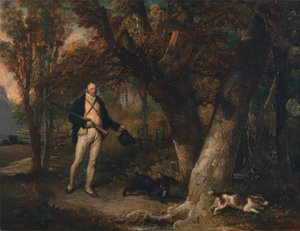 Dominee Thomas Levett en zijn favoriete honden, hanen schieten door James Ward
