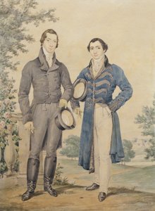 Portret van twee heren, 1817 door James Warren Childe
