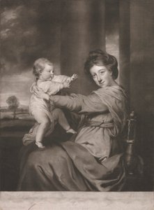 Caroline Hertogin van Marlborough met Lady Caroline Spencer Haar Dochter door James Watson