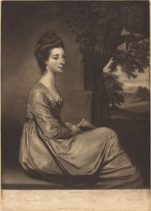 Jemima Gravin Cornwallis door James Watson after Sir Joshua Reynolds