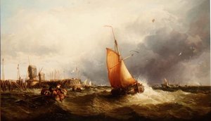 Nederlands vissersvaartuig en andere schepen