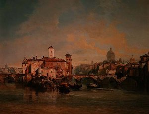 Uitzicht op de Tiber