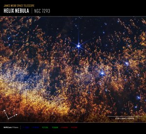 Helixnevel (NIRCam Compass-opname) door James Webb Space Telescope (NASA)