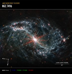 NGC 7496 (MIRI Kompasbeeld)
