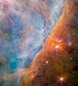 Orion Bar (NIRCam Beeld) door James Webb Space Telescope (NASA)