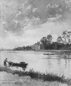 Rivierscène in Engeland