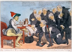 Een dankwoord van de faculteit aan de geachte heer Influenzy voor zijn vriendelijke bezoek aan het land, 1803 door James West