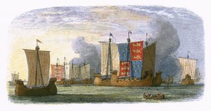 Slag bij Sluys door James William Edmund Doyle