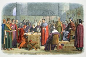 Edward I van Engeland erkend als leenheer van Schotland, 1290, 1864