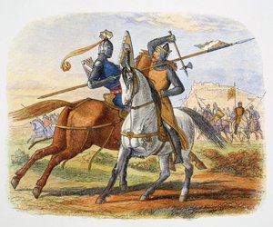Robert the Bruce doodt Sir Henry Bohun, Slag bij Bannockburn, Schotland, 1314
