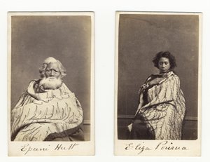 Epuni Hutt en Eliza Porirua, c.1865 door James Wrigglesworth