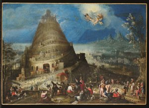 De Toren van Babel, ca. 1650 door Jan (follower of) Brueghel