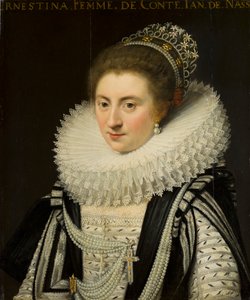 Portret van Ernestine Yolande (1594-1663), Prinses van Ligne