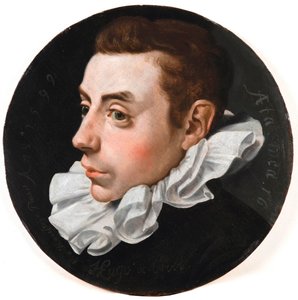Portret van Hugo Grotius op zestienjarige leeftijd