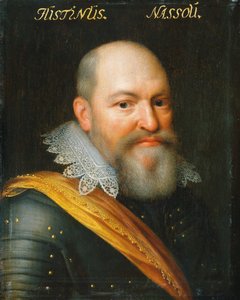 Portret van Justinus van Nassau, onwettige zoon van Prins Willem I en Eva Elinx