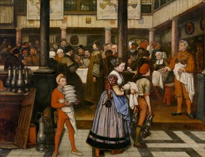 Frans Floris Bij een Banket van het Gilde van Sint Lucas