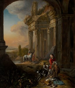 Na de jacht door Jan Baptist Weenix