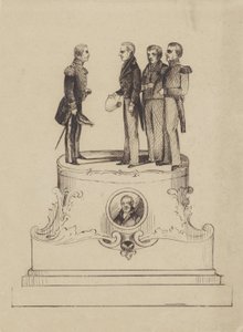 Ontwerp voor monument bij 50 jaar onafhankelijkheid van het Koninkrijk der Nederlanden in 1863