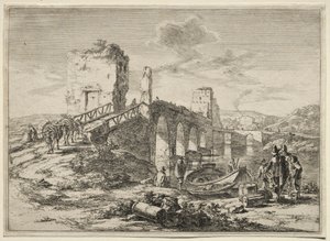 De Molle Brug over de Tiber door Jan Both