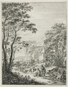 De ossenkar, uit Staande Italiaanse Landschappen