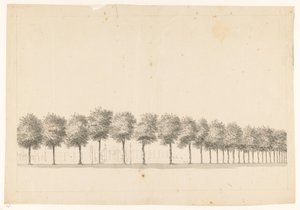 Bomenallee te Batavia door Jan Brandes
