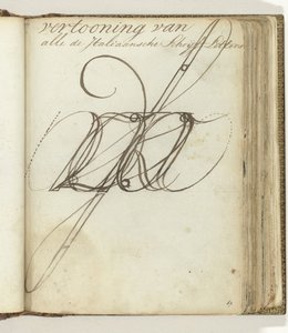 Italiaanse schrijfletters door Jan Brandes